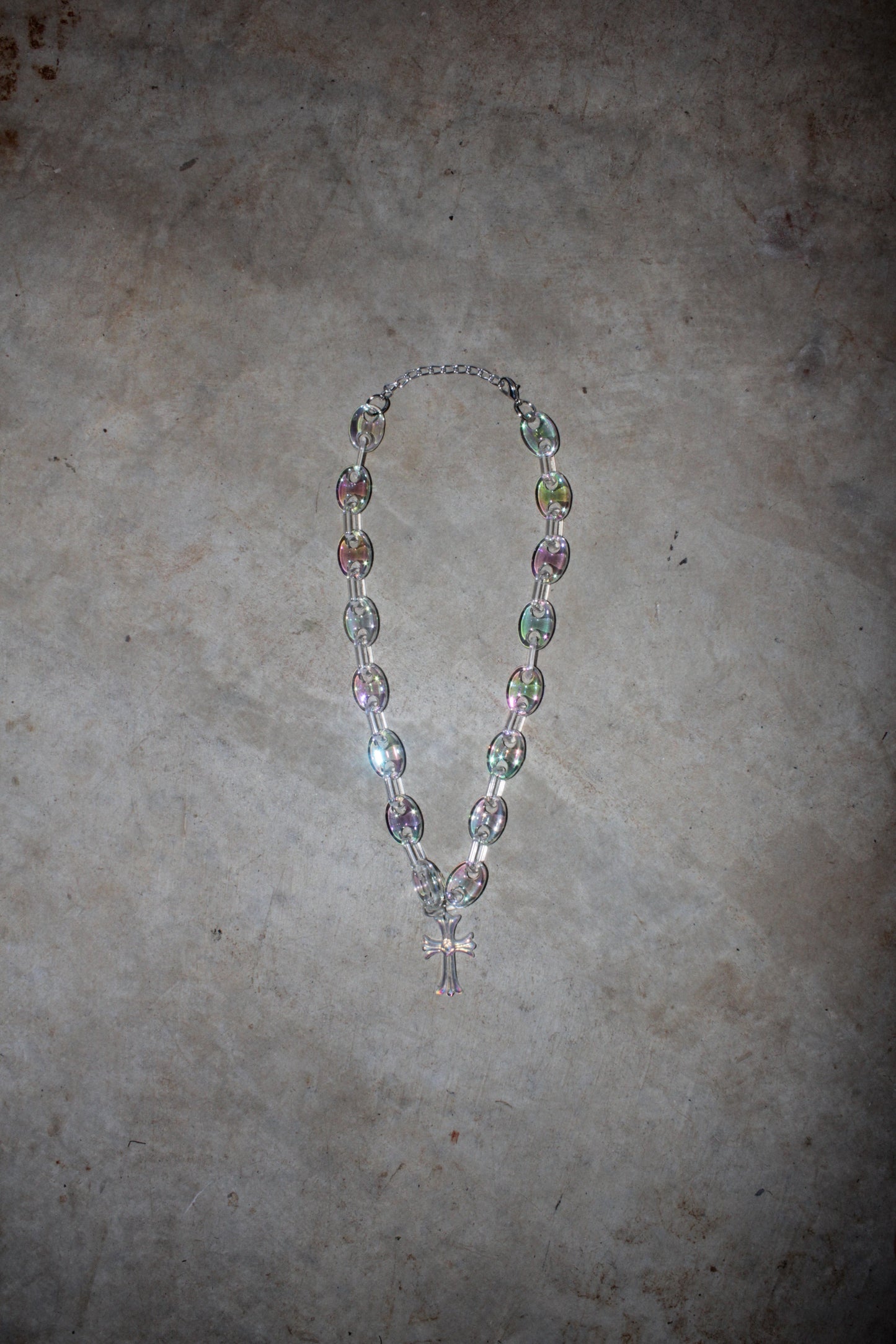 Small Cross Chain - Iridescent
