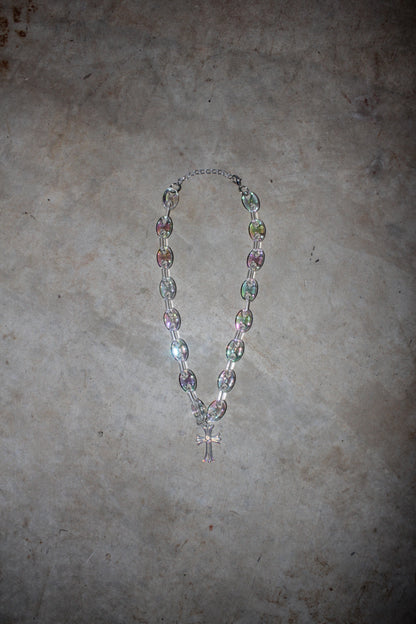 Small Cross Chain - Iridescent