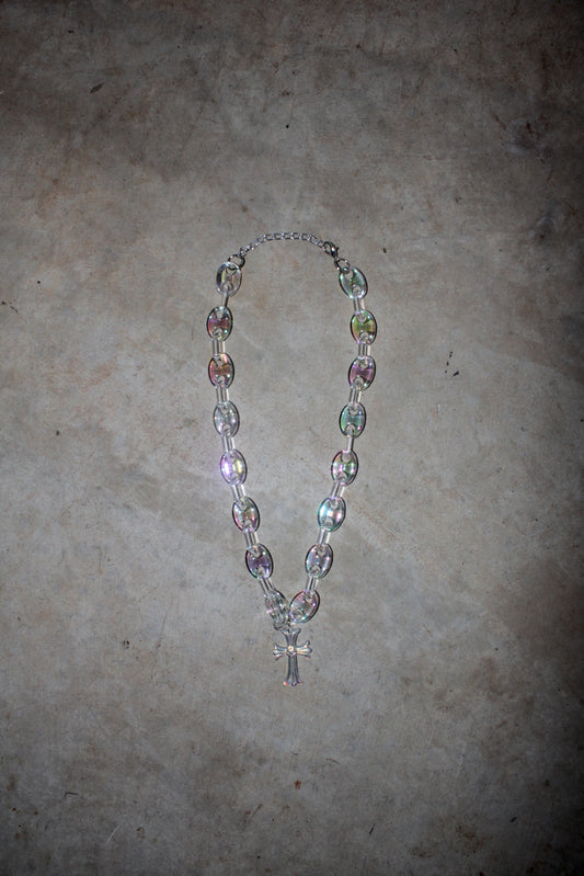 Small Cross Chain - Iridescent