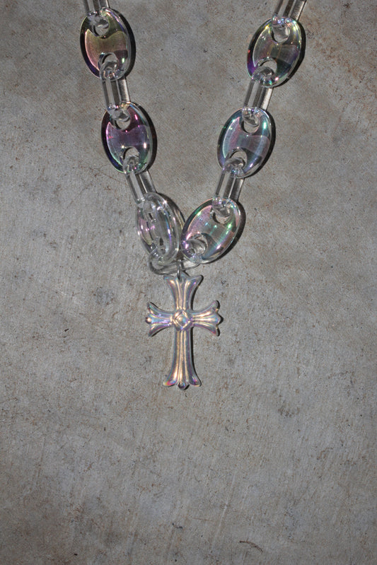 Small Cross Chain - Iridescent