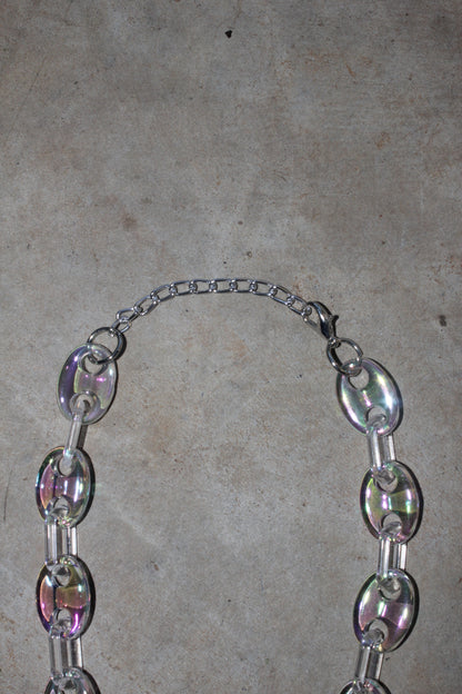 Small Cross Chain - Iridescent